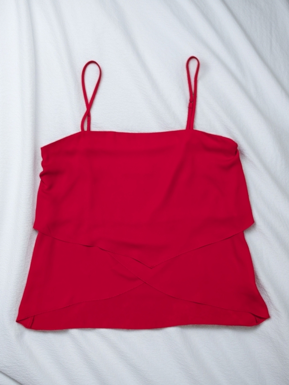 Amanda Uprichard Red Layered Camisole